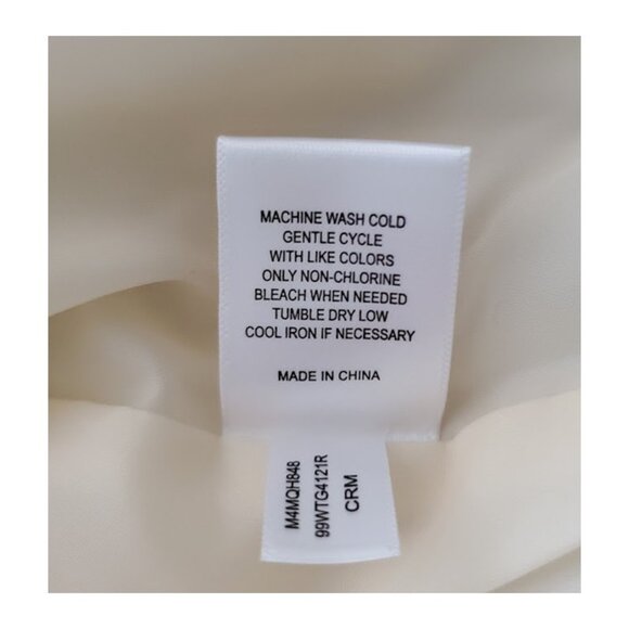 NWT Quilted Bomber Jacket Cream Satin Coat Size XL Marc New York Street Style - Picture 10 of 11